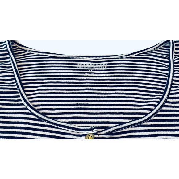 MAGELLAN SPORTSWEAR TANK TOP, WOMENS, M, NAVY BLUE/WHITE HORIZONTAL STRIPES - Picture 2 of 11